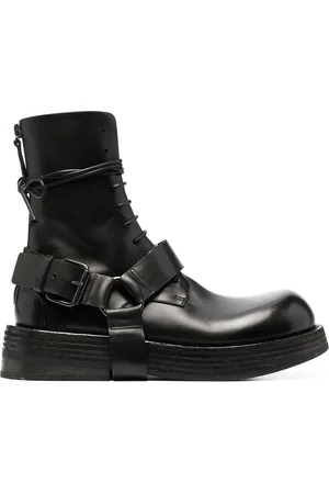 MARSÈLL Harness leather lace-up boots