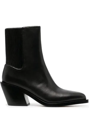 Coach 75mm pointed-toe leather ankle boots