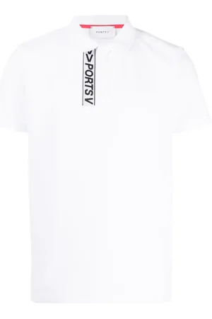 Ports V Logo-tape polo shirt