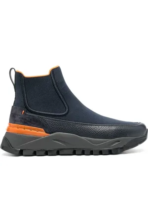 santoni Contrast-panel Chelsea boots