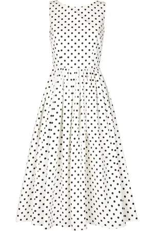 Dolce & Gabbana Polka-dot cotton midi dress