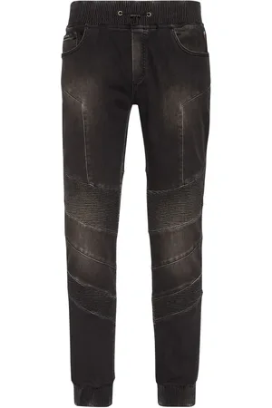 Philipp Plein Logo-appliqu?? tapered jeans
