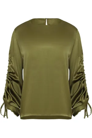 Uma Raquel Davidowicz Drawstring silk blouse