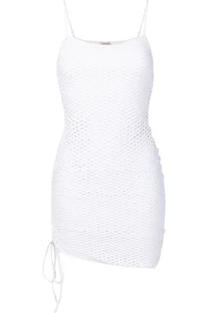 AMIR SLAMA Lace-up detail mini dress