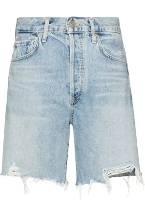 Citizens of Humanity Camilla frayed-hem denim shorts
