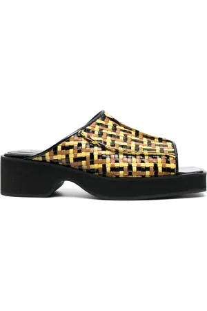 ECKHAUS LATTA 55mm interwoven leather sandals