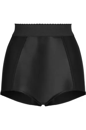 Dolce & Gabbana High-waisted scallop-edge briefs
