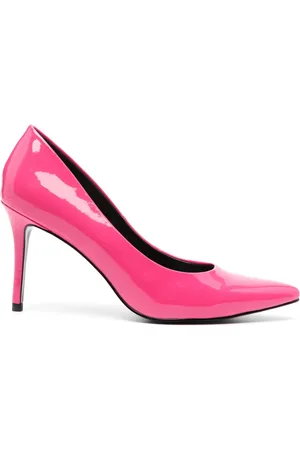 VERSACE 90mm faux-leather pumps