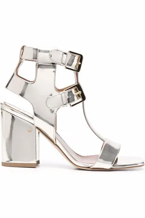 LAURENCE DACADE Sandra 90mm metallic sandals