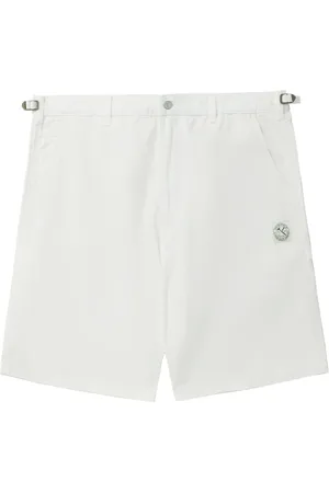 Izzue Logo-appliqu??d cotton shorts