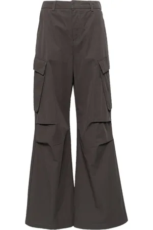 B+AB Flared cargo cotton trousers