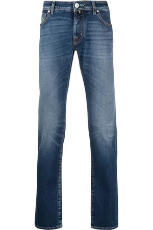 Jacob Cohen Embroidered-logo slim-fit jeans