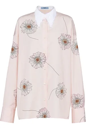 Prada Gerbera-print cotton shirt