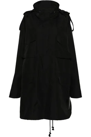 Maison Margiela Concealed-hood cotton parka coat