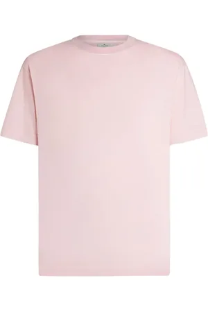 Etro Logo-embroidered cotton T-shirt