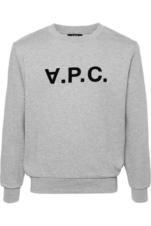 A.P.C. Flocked-logo cotton sweatshirt