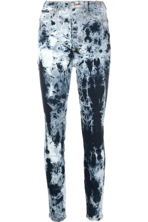 Philipp Plein Bleached high-waisted skinny jeans