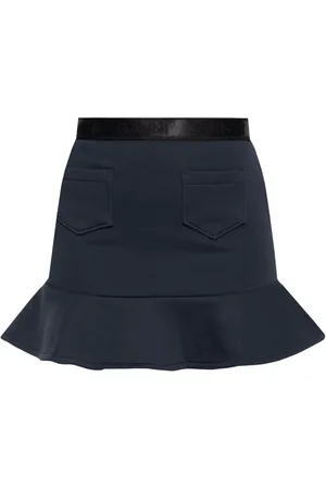 Ganni Flared-hem mini skirt