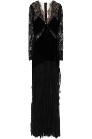 Ana Radu Corded-lace maxi dress