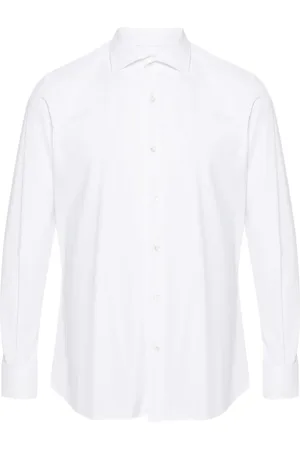 Glanshirt Long-sleeve stretch-jersey shirt