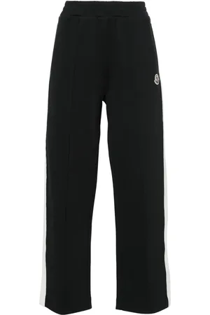 Moncler Mid-rise striped wide-leg track pants