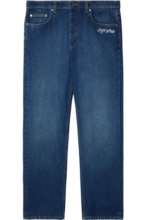 OFF-WHITE Script tapered jeans