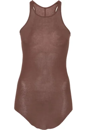 Rick Owens Fine-ribbed tank top