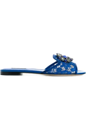 Dolce & Gabbana Rainbow Lace brooch-detail sandals