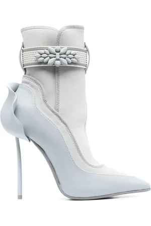 LE SILLA Snorkeling 120mm gem-embellished ankle boots