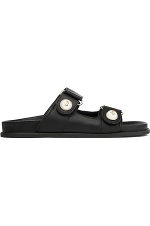 Jimmy Choo Fayence embellished leather slides