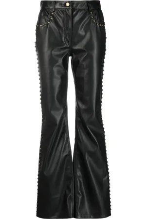 Moschino Stud-detail mid-rise trousers
