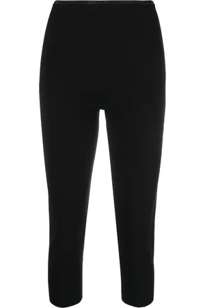 Alexander Wang Crystal-embellished logo leggings