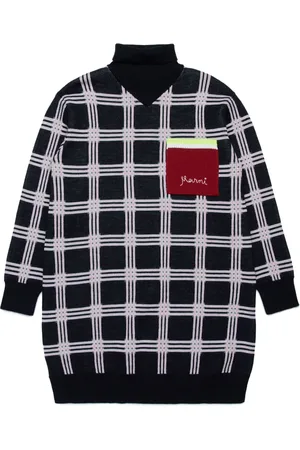 Marni Checked knitted dress