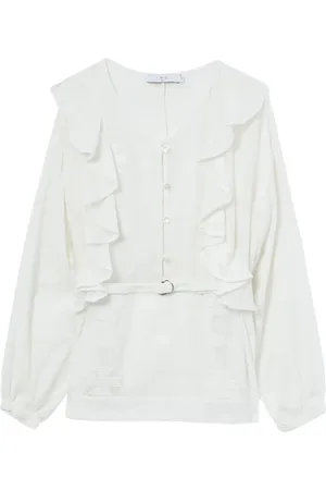 IRO Ruffle-detail cotton blouse