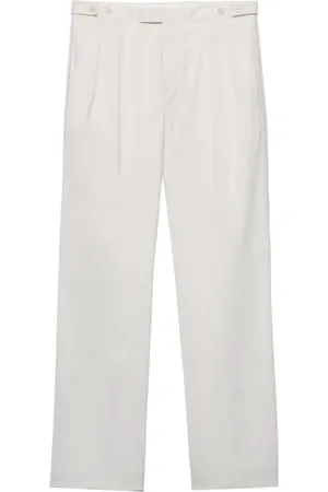 Prada Wide-leg cotton trousers