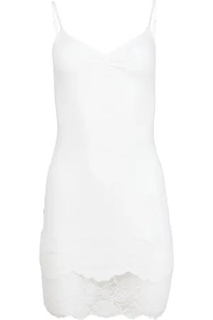 FLEUR DU MAL Organic-cotton slip dress