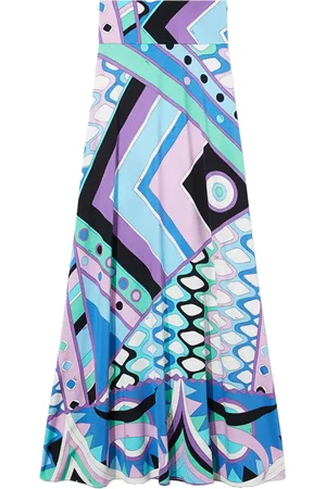 Puccini Vivara-print A-line maxi skirt