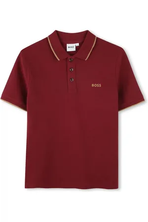 HUGO BOSS Logo-print cotton polo shirt