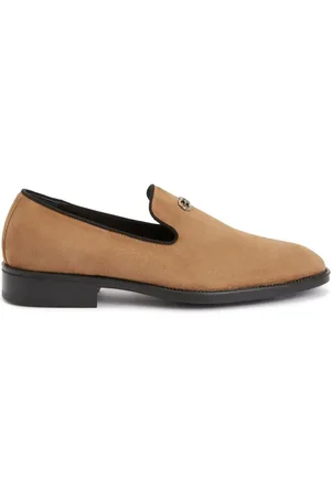 Giuseppe Zanotti Imrham logo-plaque suede loafers