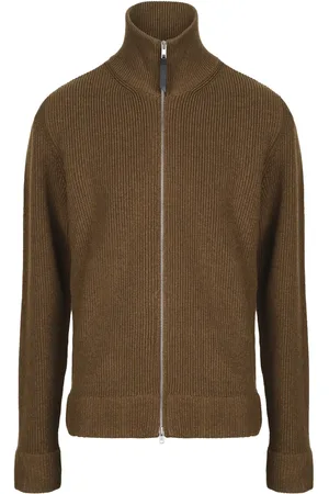 Maison Margiela Ribbed-knit zip-up cardigan