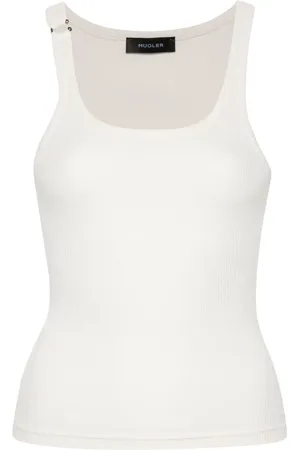 MUGLER Pierced tank top