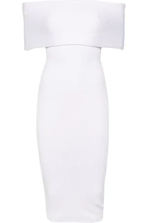 MUGLER Off-shoulder knit dress