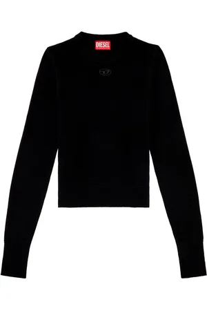 Diesel M-Areesax logo-plaque jumper