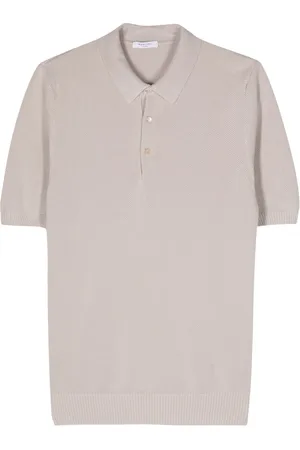 Boglioli Piqu?? cotton polo shirt