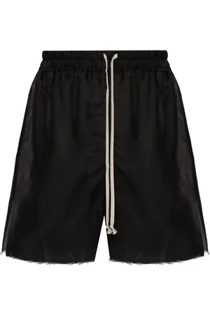 Rick Owens Semi-sheer silk blend shorts