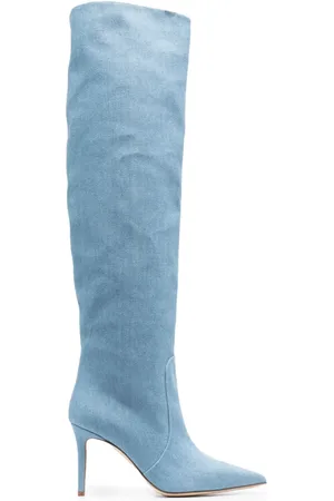 Scarosso Denim 85mm thigh-high boots