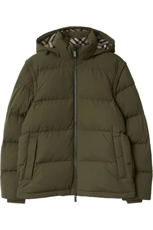 Burberry Detachable-sleeve puffer jacket