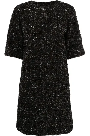 Fabiana Filippi Boucl?? short-sleeve minidress