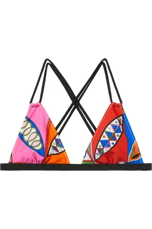 Puccini Geometric-print triangle bikini top