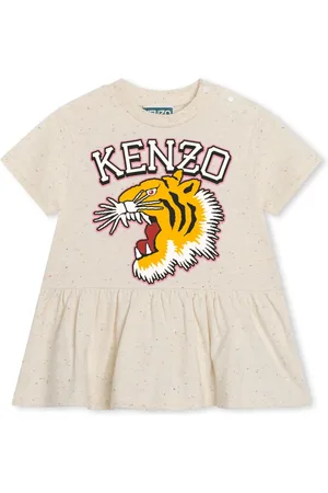 Kenzo Logo-print short-sleeve cotton dress